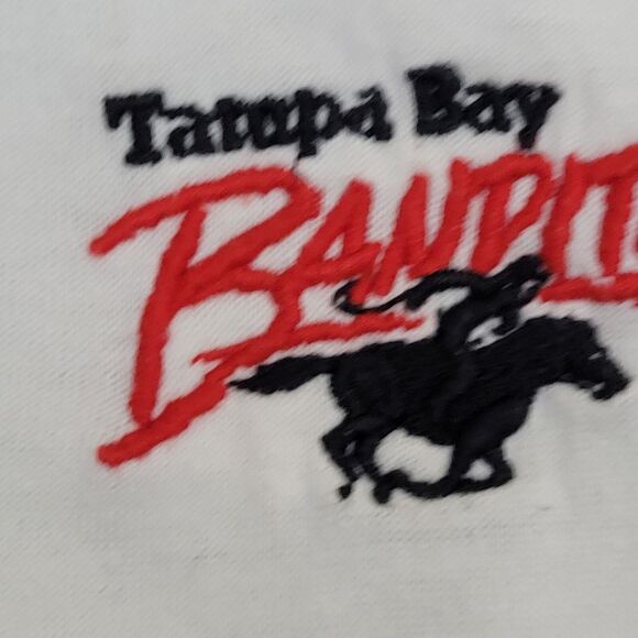 Vintage 60s Tampa-Bay Bandits Shirt Medium 19x26 White USA - Picture 9 of 13